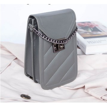 Tas HP Wanita Rantai Casual Fashion / Tas Selempang Handphone Rantai Wanita
