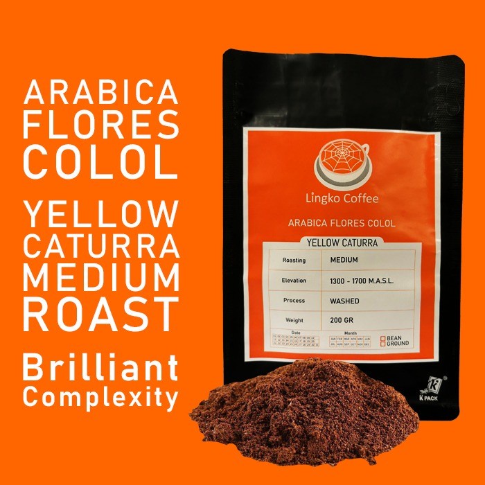 

ARABIKA ARABICA YELLOW CATURRA FLORES MANGGARAI COLOL MEDIUM 200 BUBUK