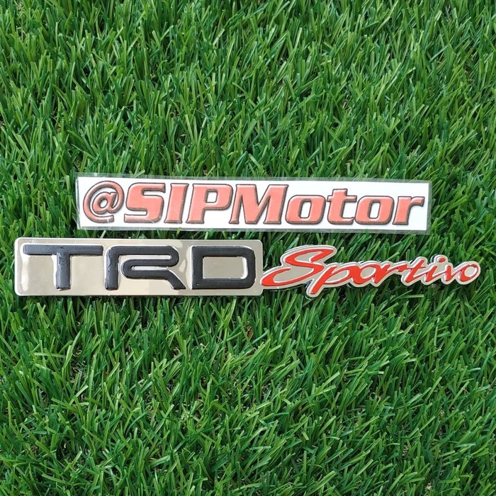 Emblem Logo Mobil TRD Sportivo Chrome