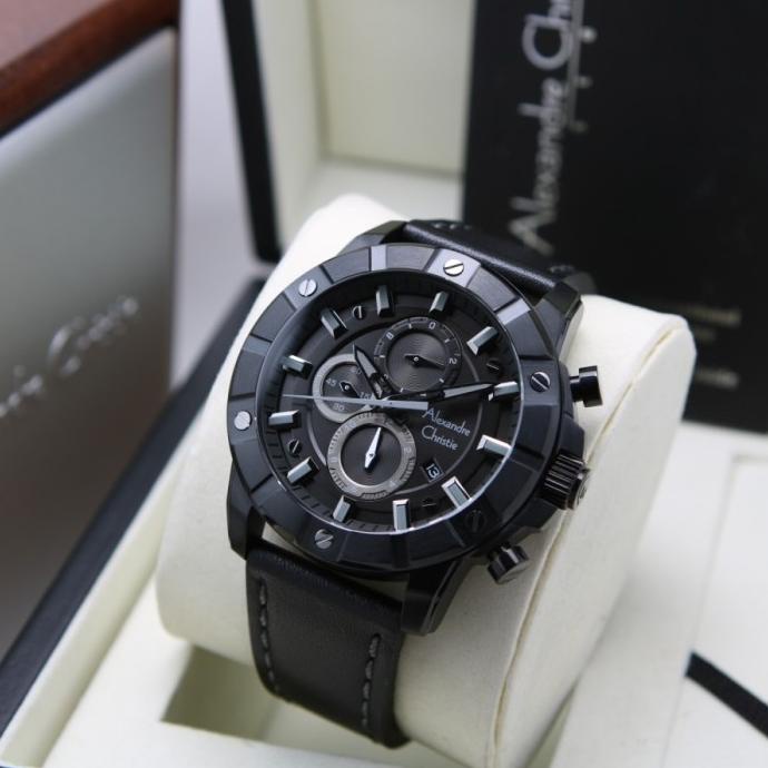 Jam Tangan Alexandre Christie Pria Ac6609Mc Leather Original Mimumi.S