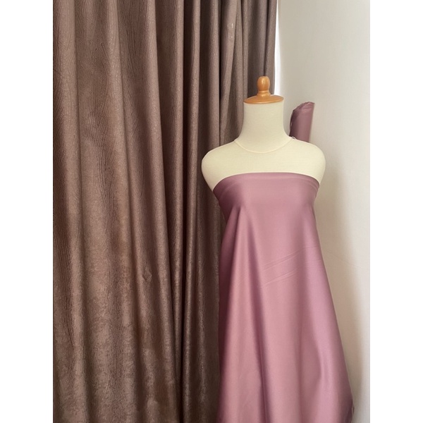 Kain Satin Velvet Premium Warna Rose Bronze Bahan Seragaman Bahan Furing Bisa untuk Background Backdrop Foto Produk