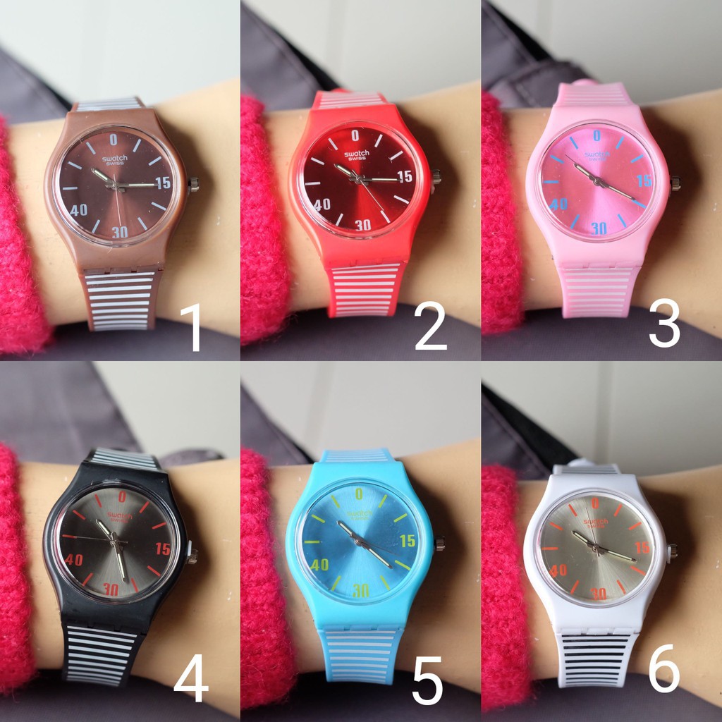 TERBARU JAM TANGAN ANAK REMAJA SWATCH GLITTER LINE