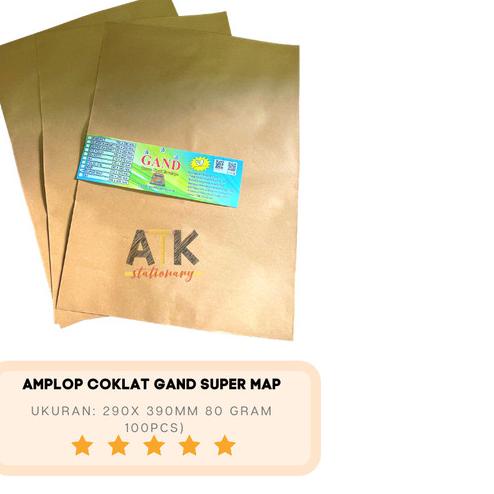 

♟ Amplop Coklat Super Map WPS atk ❅