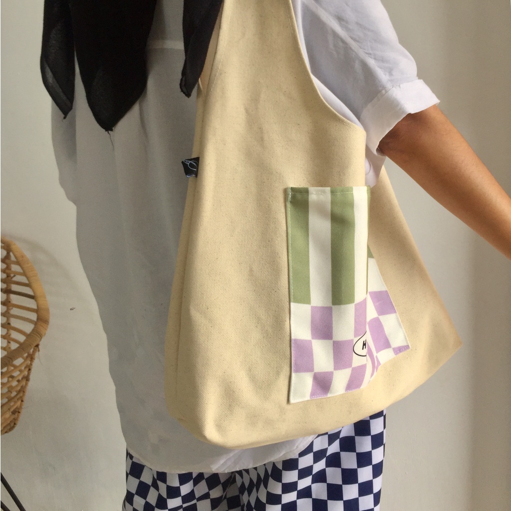 TOTE BAG PREMIUM HOBO HELLO