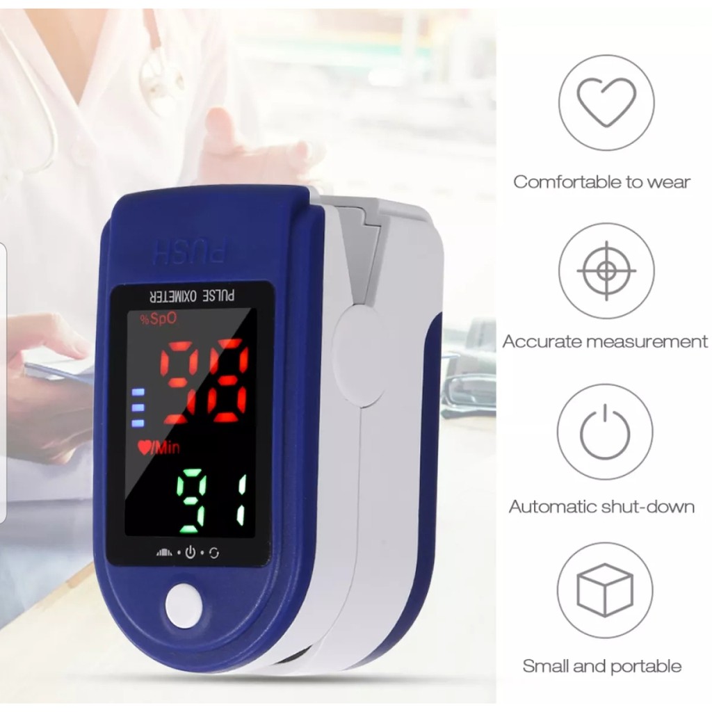 Oksimeter Oxymeter Alat Ukur Kadar Saturasi Oksigen