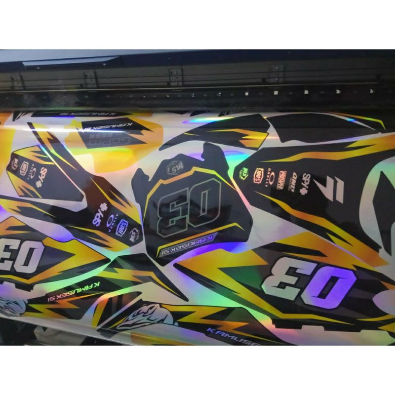 Decal Stiker klx bf,dtracker new, klx 150 s, klx type G,CRF 150L full chrome pelangi