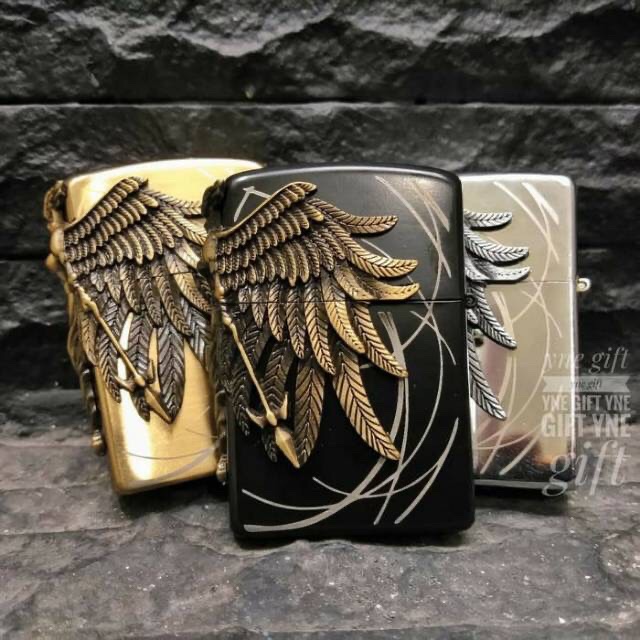 Korek Api Model Zippo Gas Motif AMAZON 3D