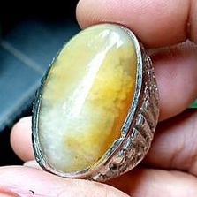cincin batu akik  pandan nanas sisik betok natural original