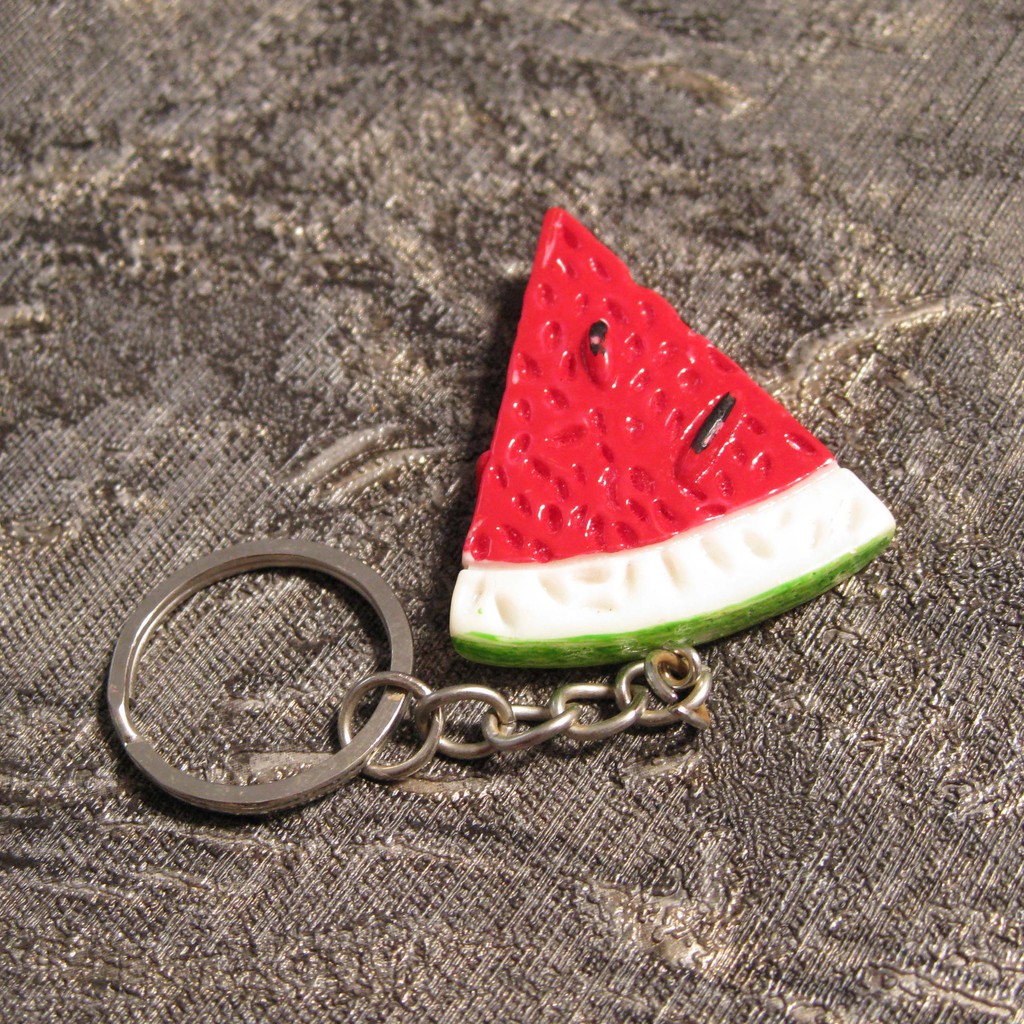 KCWM semangka watermelon gantungan kunci resin pajangan keychain souvenir