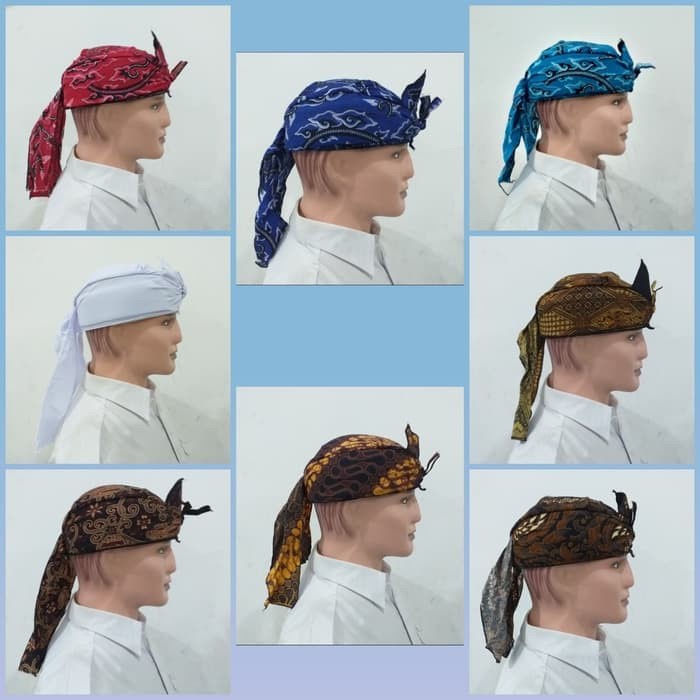 [Pria] Topi Blankon Blangkon Tutup Motif Corak Batik Remaja Dewasa Khas Jawa 457Y700