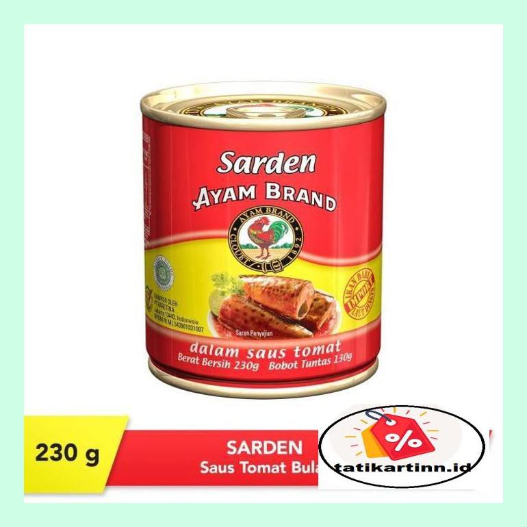 

T4Tksot Sarden Saus Tomat Bulat 230G Ayam Brand Sotytat