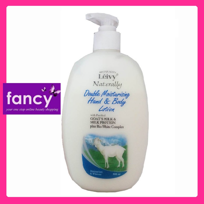 LEIVY HAND & BODY LOTION PUMP 500ml Goats Milk (HBL)