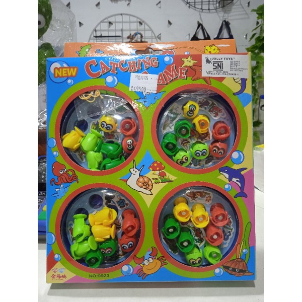 AA Toys Mainan Anak Fishing Game Small 4 Kolam - Mainan Pancingan Ikan  Magnet 4 Kolam