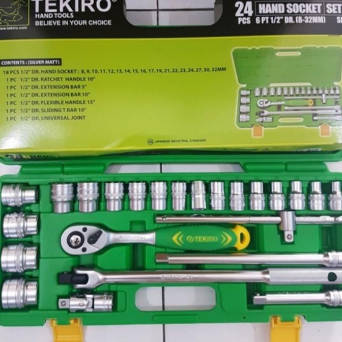 kunci sock set 24pcs 8-32 tekiro