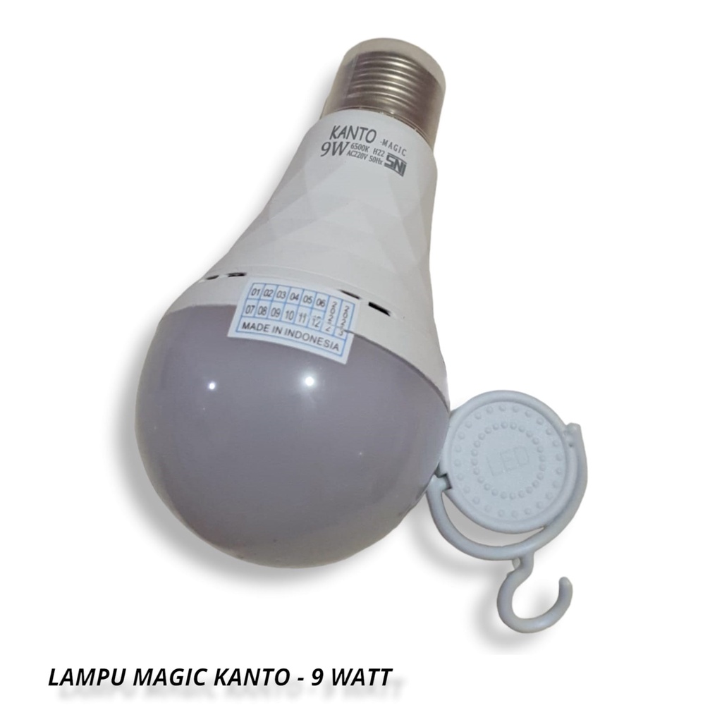 Lampu Emergency Magic Lampu 9 Watt Kanto/Lampu magic abulb/lampu pasar malam