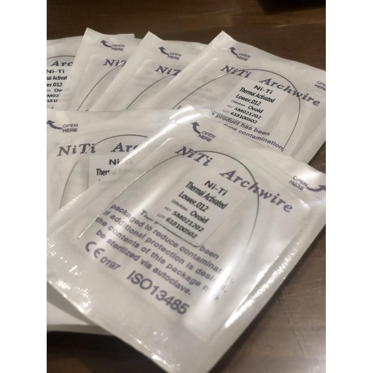 DENTAL KAWAT GIGI BEHEL WIRE NITI THERMAL ORTHO SUPER ELASTIC / KAWAT PERAWATAN BEHEL GIGI LENTUR OR