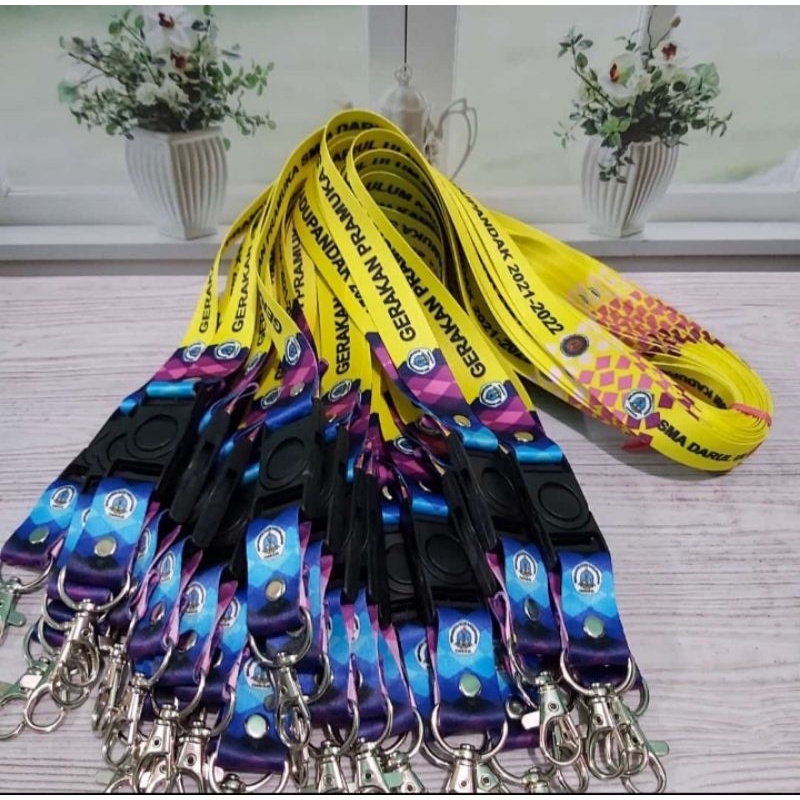 

Tali Lanyard Printing custom FREE DESIGN | Cetak full colour 2 sisi | 100 % BERGARANSI