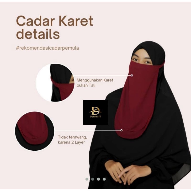 CADAR TALI KARET 2 LAYER TANPA JAHITAN BAWAH MATA SIFON