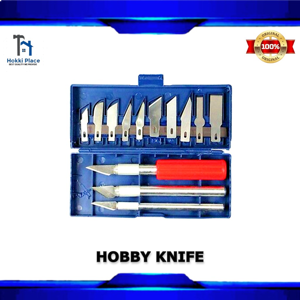 

PEN CUTTER PISAU UKIR SENI SET 13 IN 1 CRAFTING ART KNIFE 3 HANDLE PISAU SAYAT BONSAI KELAPA
