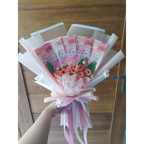 Buket uang kosong premium