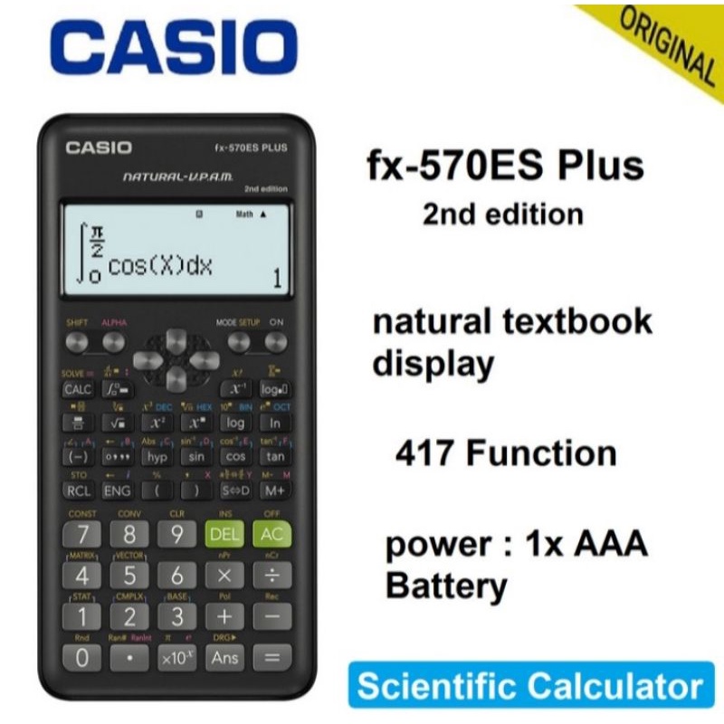 

New Kalkulator Casio fx-570ES Plus Scientific Calculator