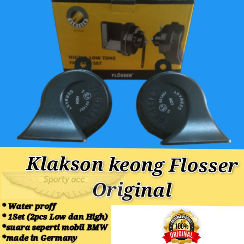 Klakson keong Flosser asli germany