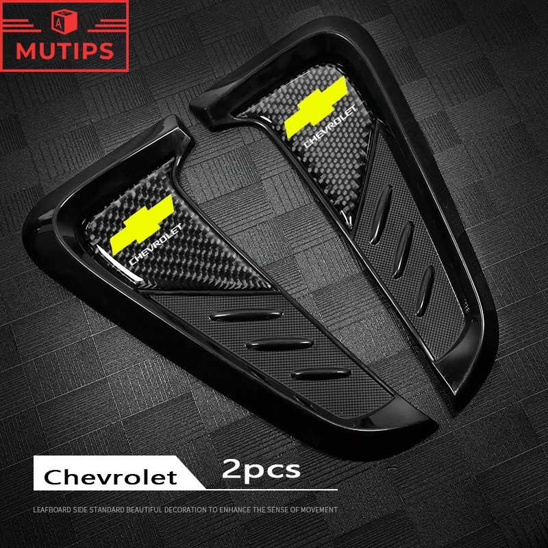 Chevrolet 2pcs / set Fender Samping Bahan Serat Karbon Untuk Spin Orlando Captiva Lova Zafira Traxa