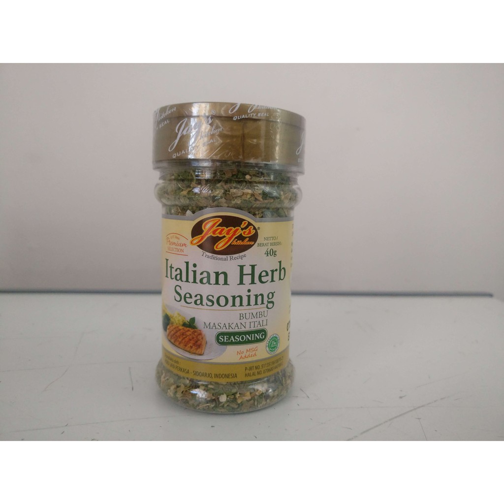 

Jay's Italian Herb Seasoning 40 gr Bumbu Masakan Italia Tanpa MSG HALAL