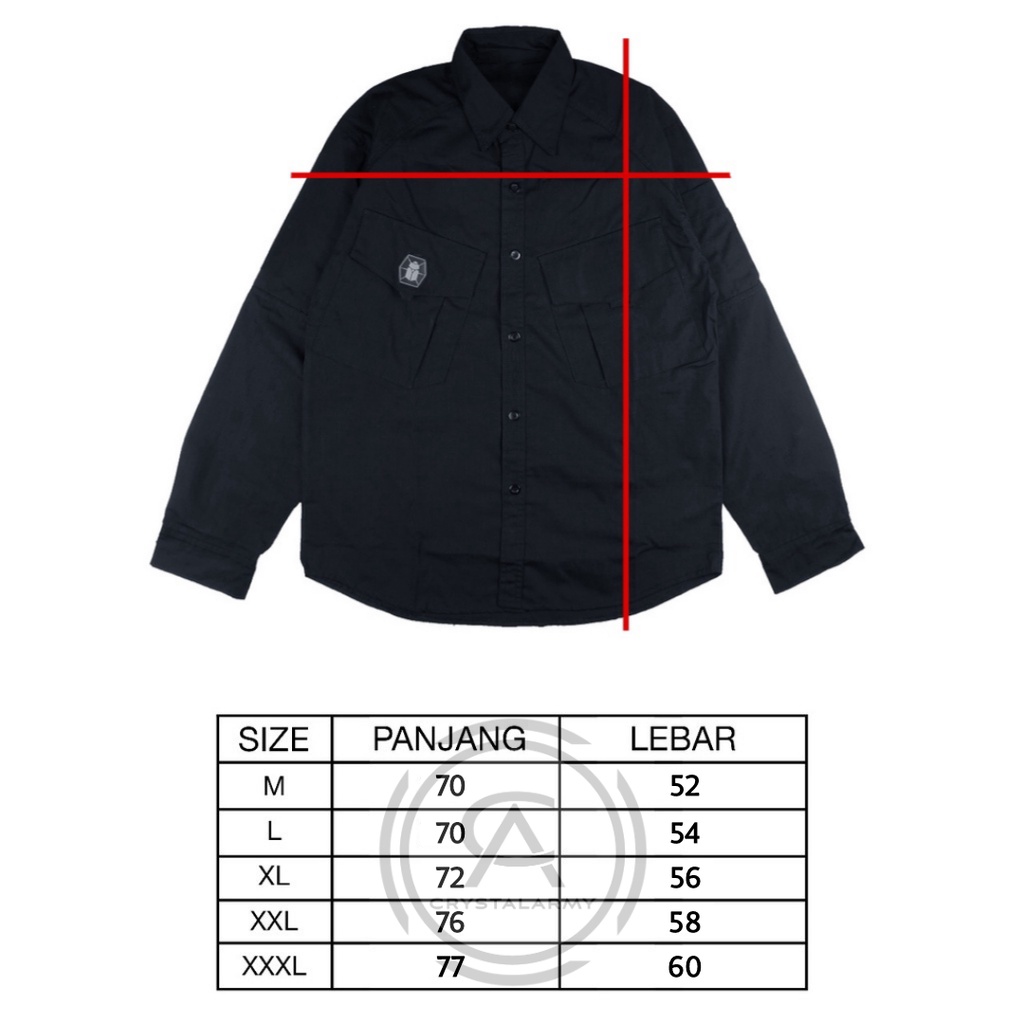 kemeja tactical KTNC - kemeja formal - kemeja parka tactical - kemeja lapangan