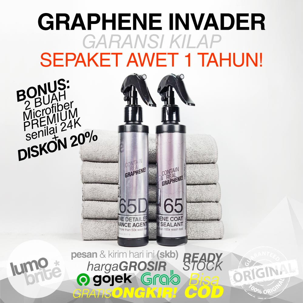 LUMOBRITE Graphene Invader Paket 200ml Sealant Semi Coating Tahan Lama Garansi Kilap MURAH