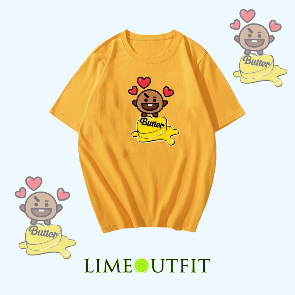 SHOOKY BUTTER BTS - KAOS BUTTER BTS/TUMBLR TEE/T-SHIRT BTS BUTTER/KAOS KPOP/PAKAIAN ATASAN