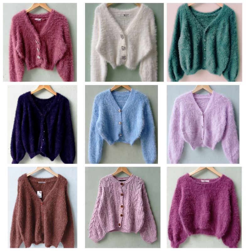 CARDIGAN FUZZY, SWEATER FUZZY