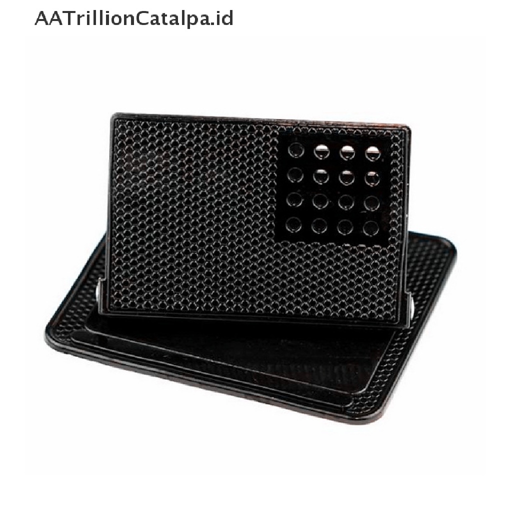 Aatrillioncatalpa Pad Holder Handphone Bahan Silikon Anti Slip Rotasi 360 Derajat Untuk Dashboard Mobil