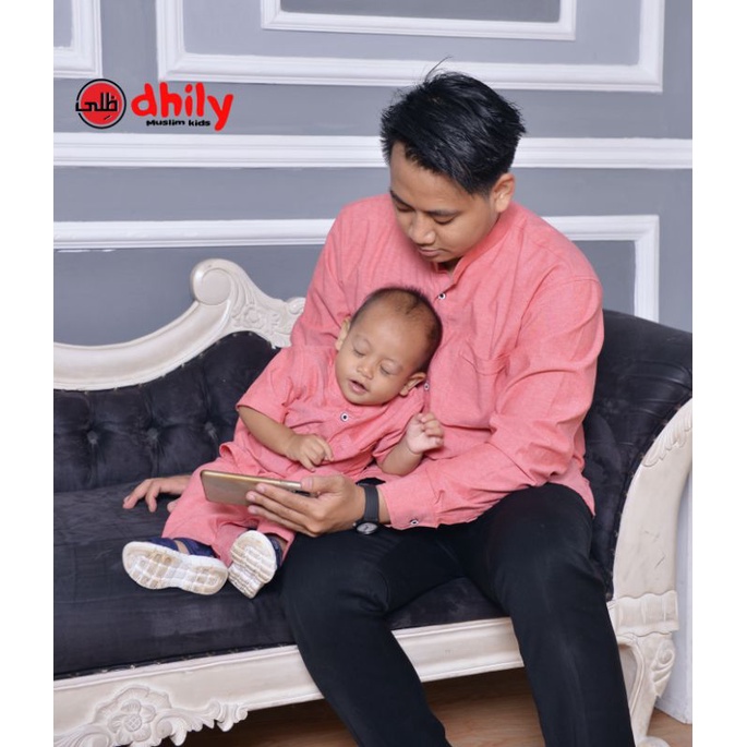 DHILY - BAJU KURTA KOKO ANAK RAMA, Baju Koko Couple Ayah Anak