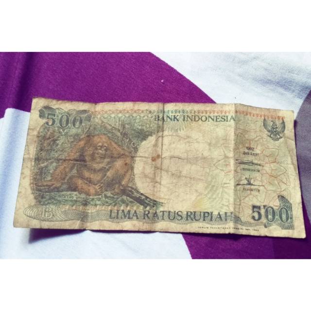 Uang kuno 500 orang utan