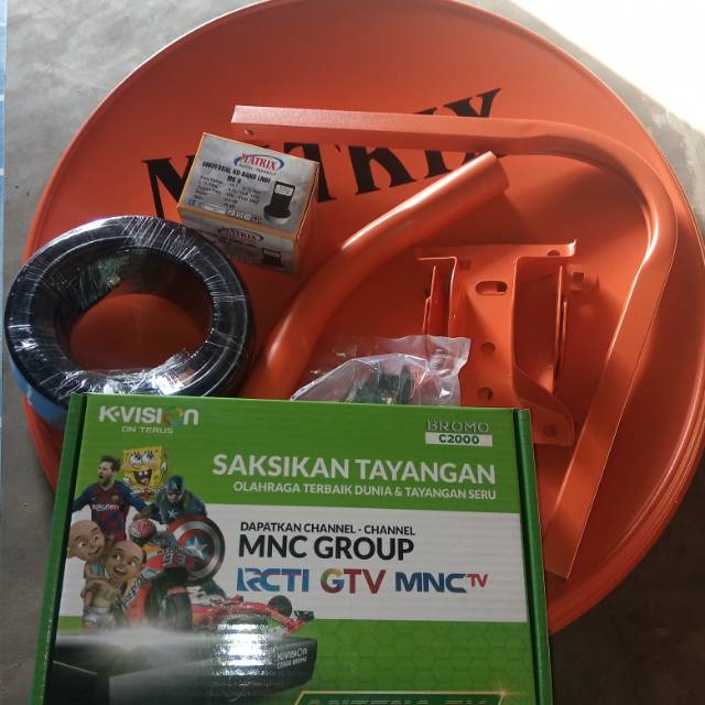 full set parabola mini 45 cm + kvision bromo