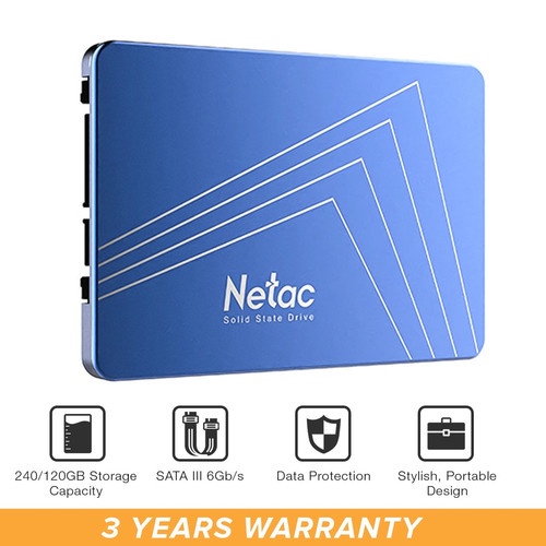 SSD Netac N535S 2.5 inch Sata III - 3D NAND - S.M.A.R.T - TRIM 120GB, 240GB, 480GB, 960GB