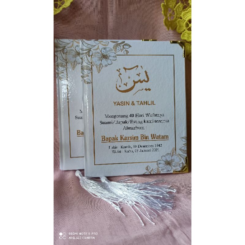 Yasin Hardcover 224 halaman hvs + rumbai