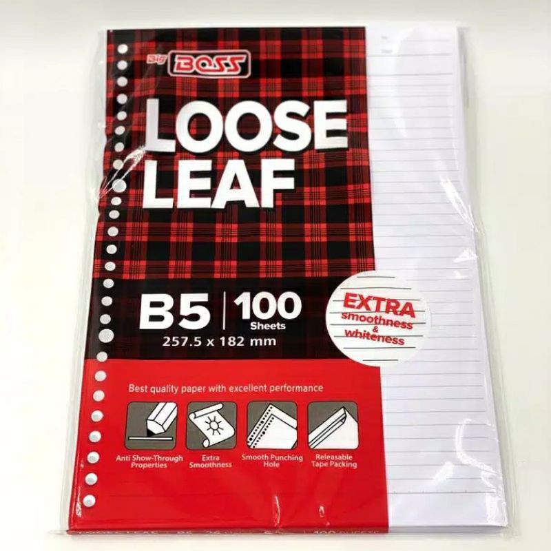 

LOOSE LEAF BIG BOSS B5