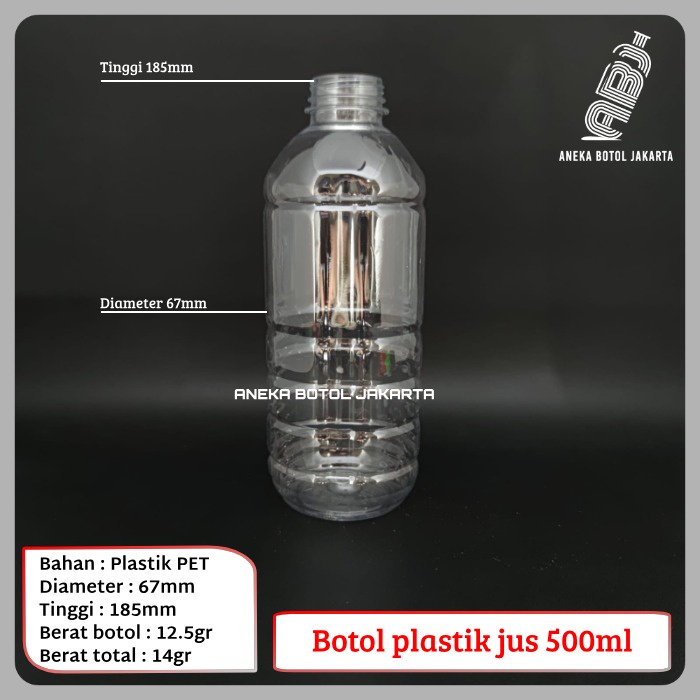 BOTOL PLASTIK 500ML / BOTOL JUS 500ML / BOTOL GRANAT 500ML