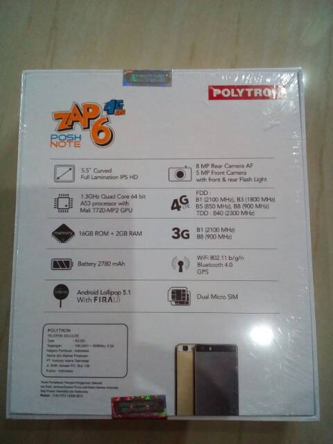 Promo Android POLYTRON zap6 posh note 4G551