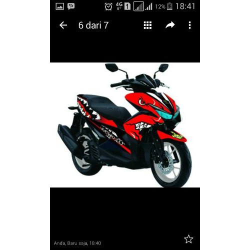 DECAL YAMAHA AEROX 155 MOVISTAR Limited