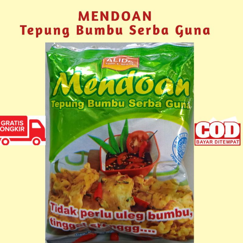 

1 Renceng - (6 pcs) Tepung Mendoan BERBUMBU - TEPUNG SERBAGUNA- Oleh Oleh Khas Slawi Tegal -