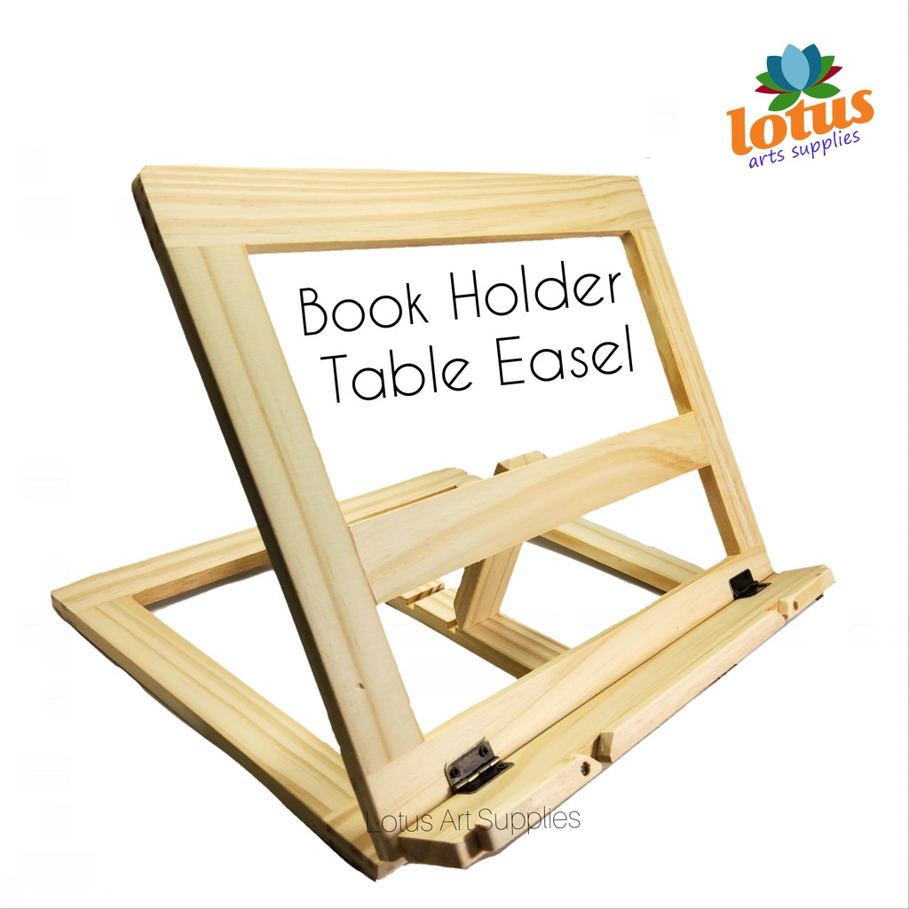 Wooden Book Stand Holder Table Easel Shopee Indonesia