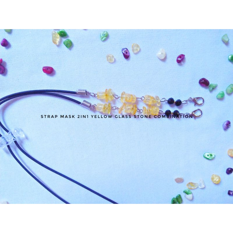 strap mask 2in1/ strap mask tali/ strap mask stone/gantungan masker/ tali masker/ strap mask hijab