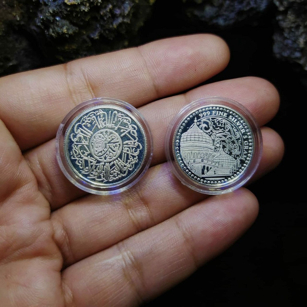 Koin Perak 5 gr 1.6 Dirham Sala Bukan Antam Wakala IMN Nubex Peruri Isilver Novita Fine Silver 999