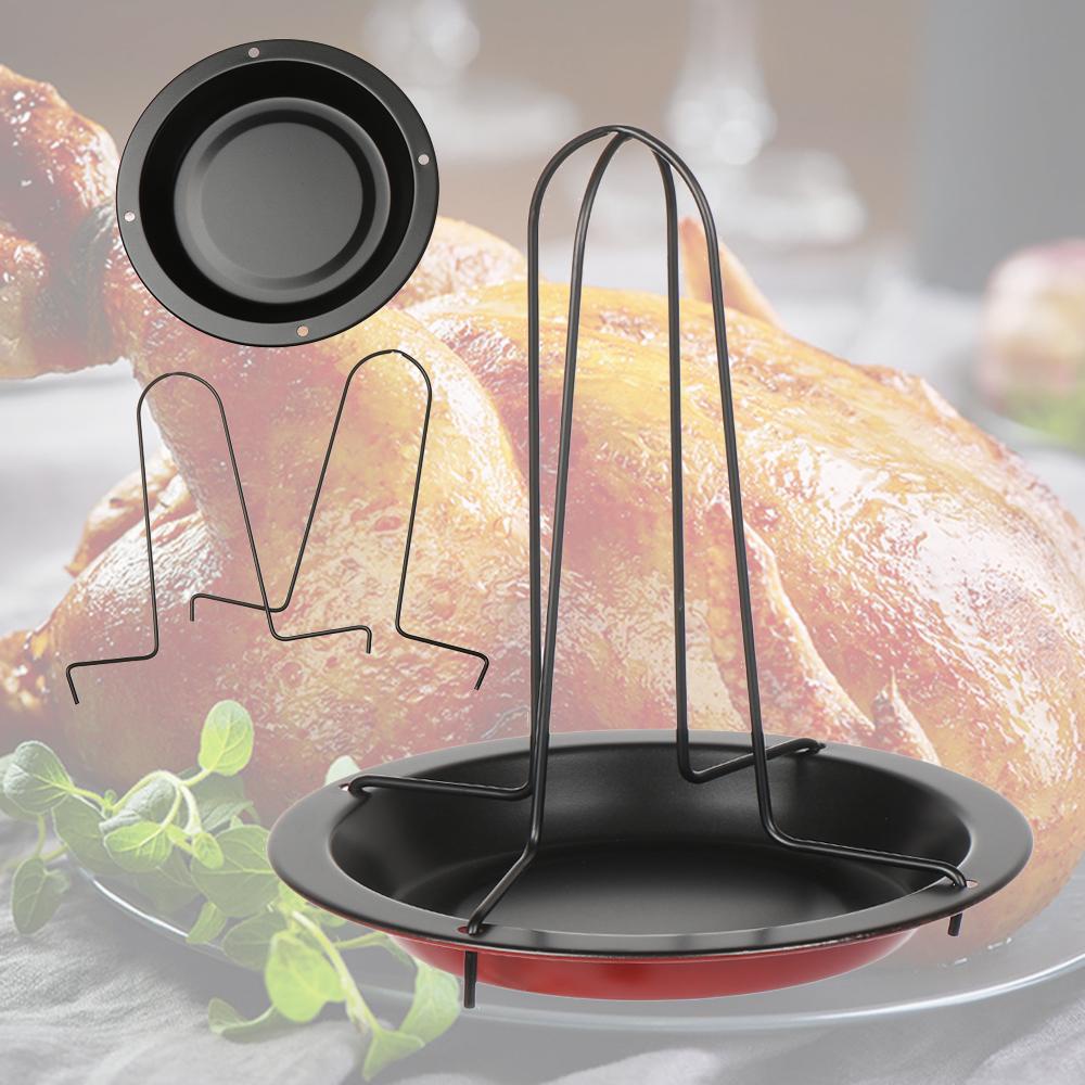 Preva Barbekyu Alat Panggang Ayam Roaster Stand Roasting Holder Baking Panci Masak