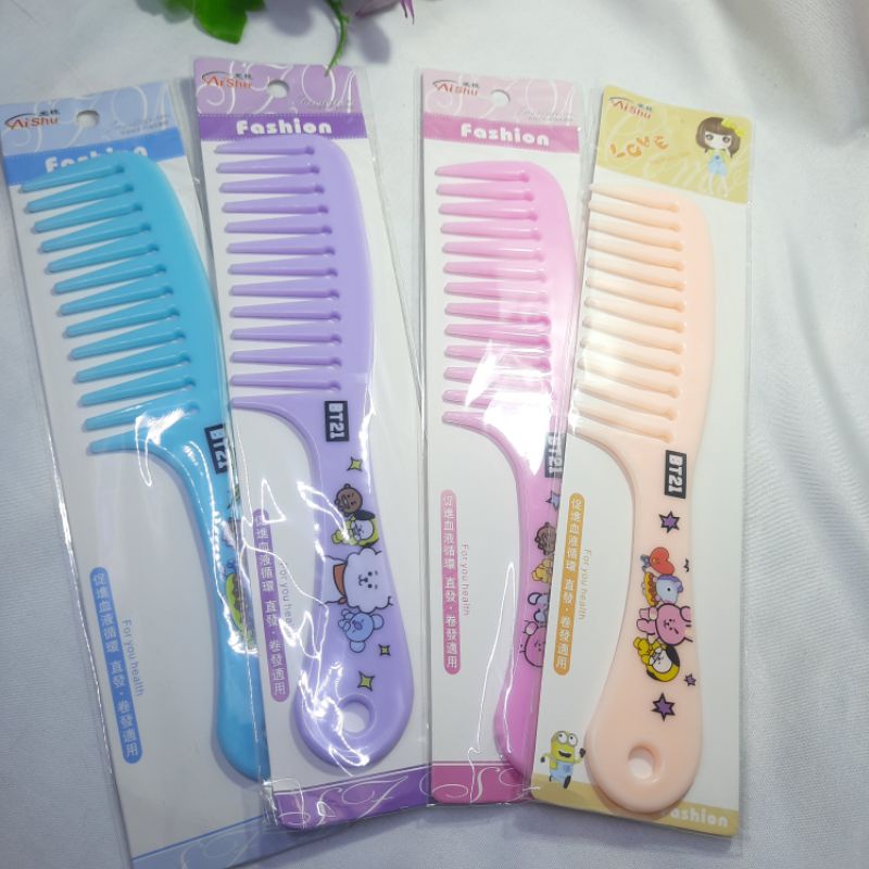 Sisir Rambut Gerigi Jarang  Sisir Import Motif Karakter