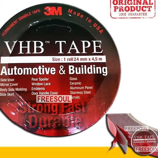 

♀ 3M VHB Double Tape Automotive 4900 size 24mm x 4.5m -Double Tape Mobil ➽