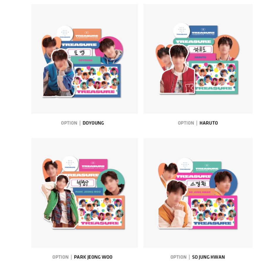 [DP ONLY] TREASURE JIKJIN OFFICIAL MD - MEMBER STICKER SET
